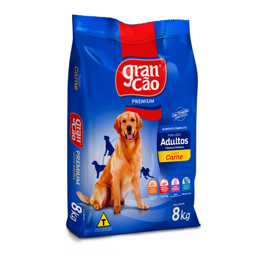 GRANCAO ORIGINAL ADT CARNE 8KG - Granfino